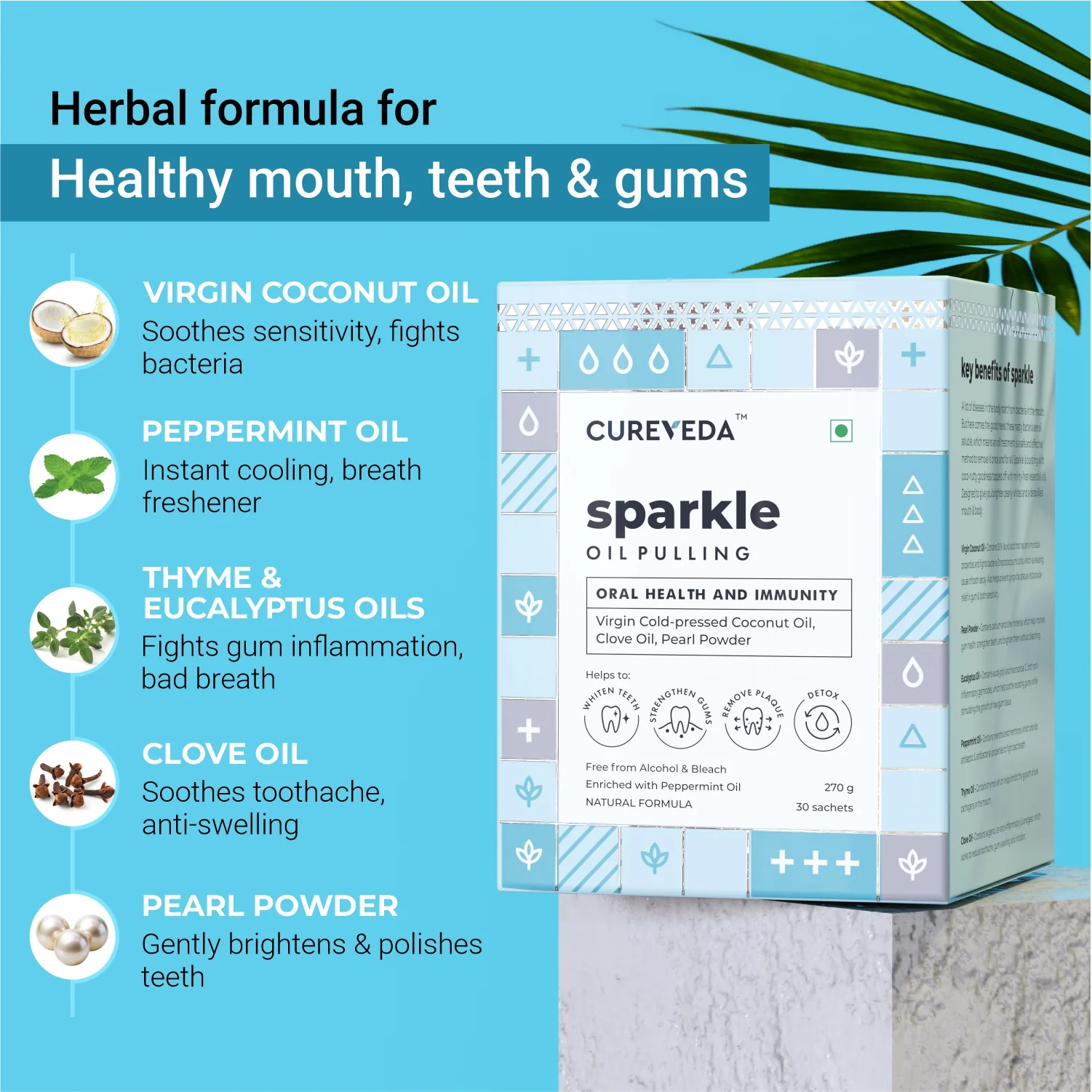 Cureveda Sparkle : Oil Pulling with Coconut Oil - Image 7