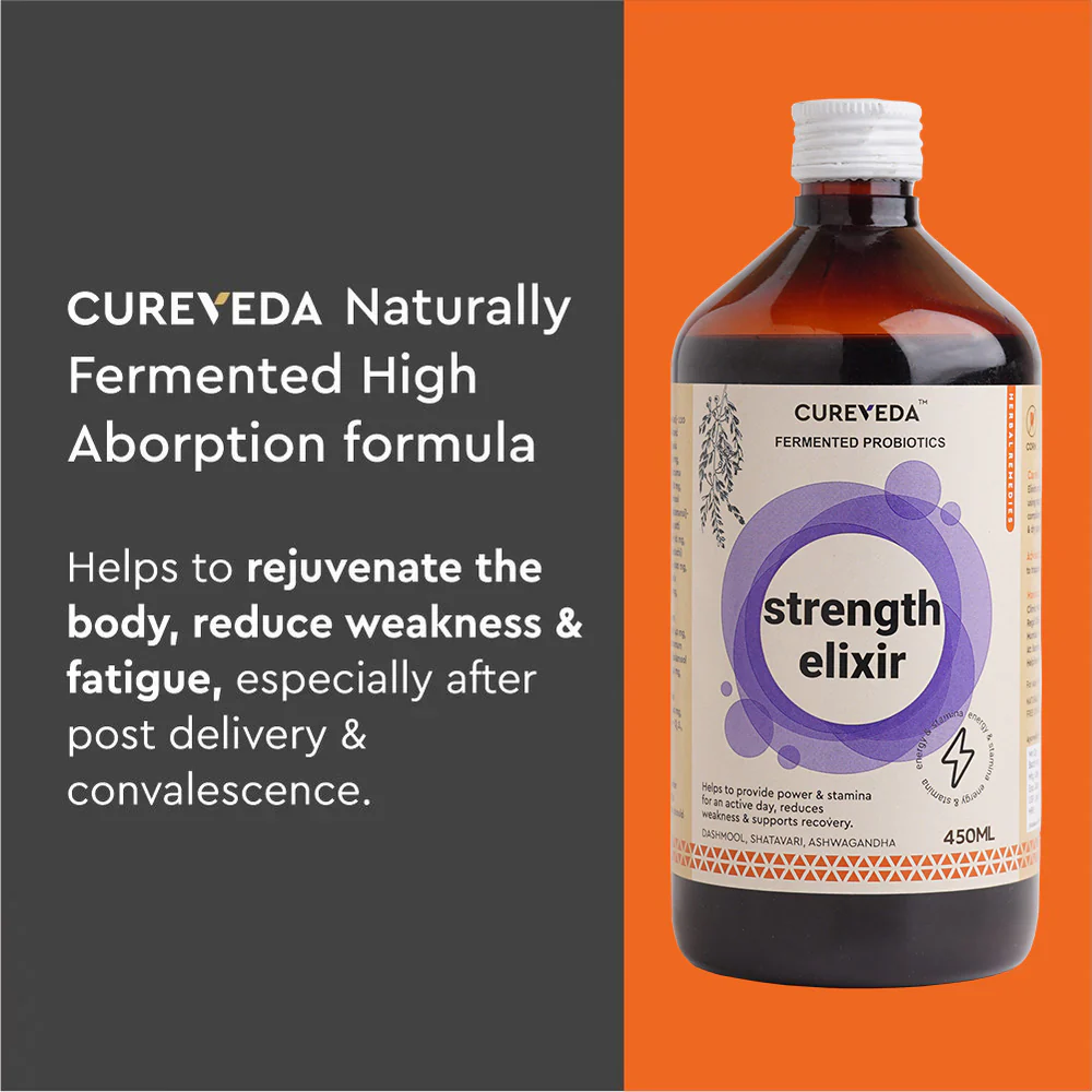 Cureveda Strength Elixir with Fermented Probiotics - Image 2